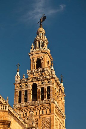 Framed Cathedral And Giralda Tower, Seville, Spain Print