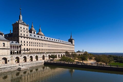 Framed El Escorial Royal Monastery and Palace, San Lorenzo de El Escorial, Spain Print