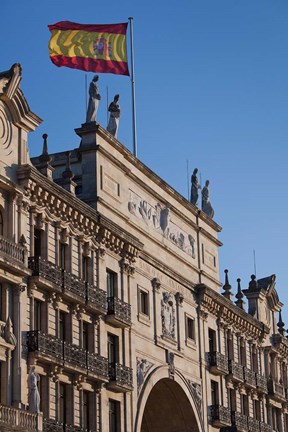 Framed Banco de Santander, Santander, Spain Print