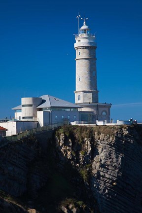 Framed Cabo Mayor Lighthouse, Santander, Spain Print