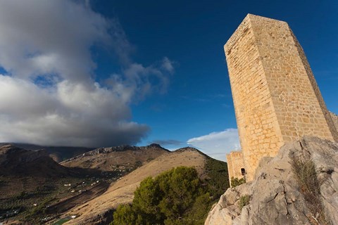 Framed Castillo de Santa Catalina, Jaen, Spain Print
