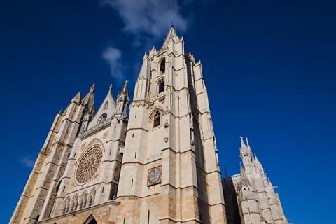 Framed Catedral de Leon, Leon, Spain Print