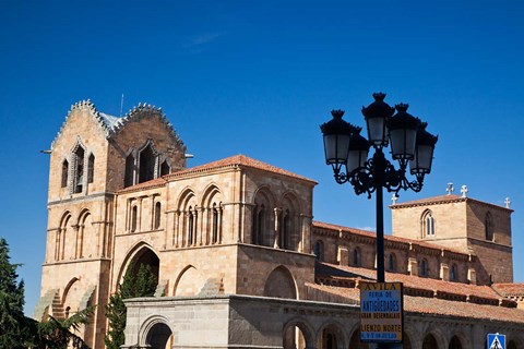 Framed San Vicente Basilica facade at Avila, Castilla y Leon Region, Spain Print