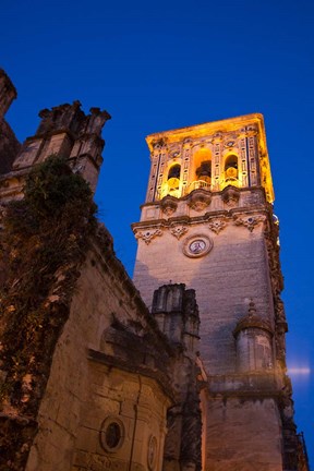 Framed Spain, Andalusia Bell tower of the Santa Maria De La Asuncion Church Print