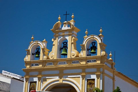 Framed Spain, Andalusia, Zahara Bell tower of the San Juan de Letran Chapel Print