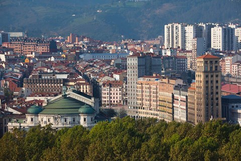 Framed Spain, Bilbao, Parque Etxebarria Park Print