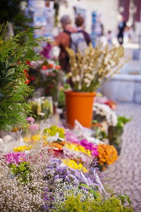 Framed Spain, Cadiz, Plaza de Topete Flower Market Print