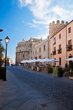 Framed Spain, Castilla y Leon Region Restaurants along the City of Avila Print