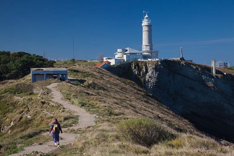 Framed Spain, Santander, Cabo Mayor Lighthouse Print
