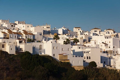 Framed Spain, Vejer de la Frontera, Elevated Town View Print