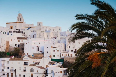 Framed Town View, Vejer de la Frontera, Spain Print