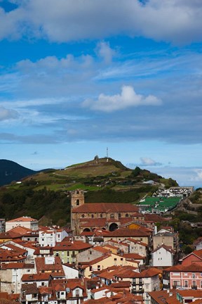 Framed View of Old Town, Laredo, Spain Print