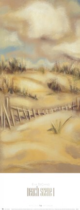 Framed Beach Scene I Print