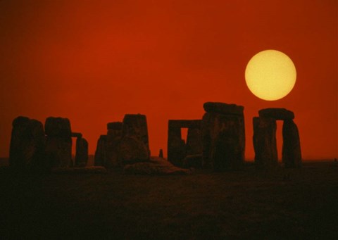 Framed Monoliths of Stonehenge near Salisbury, England Print