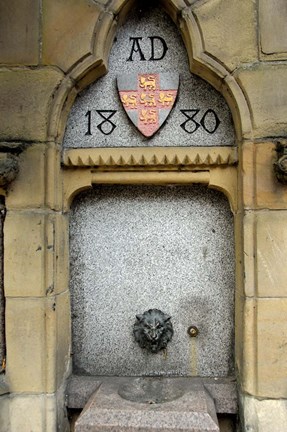 Framed City Water Fountain, York, Yorkshire, England Print