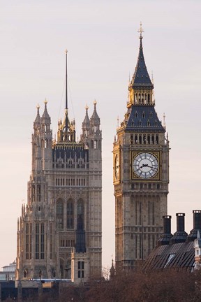 Framed Big Ben Morning, London, England Print