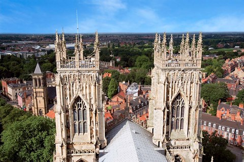 Framed York Minster Cathedral, City of York, North Yorkshire, England Print