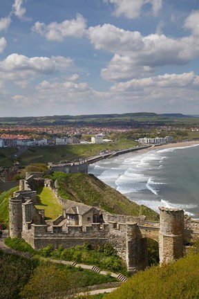 Framed Scarborough Castle, Scarborough, North Yorkshire, England Print