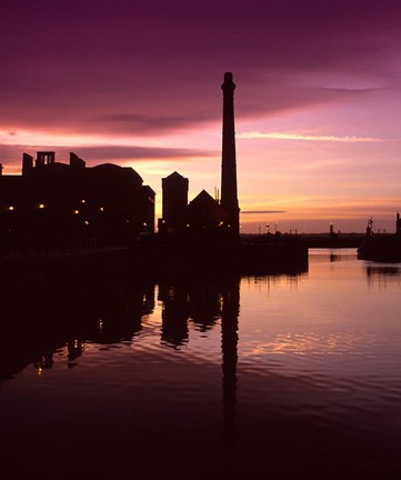 Framed Pumphouse, Albert Dock, Liverpool, Merseyside, England Print