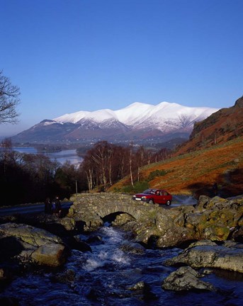 Framed Ashness Bridge in Lake District National Park, Cumbria, England Print