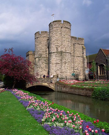 Framed River Stour, Canterbury, Kent, England Print