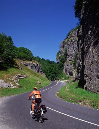 Framed Cheddar Gorge, Somerset, England Print