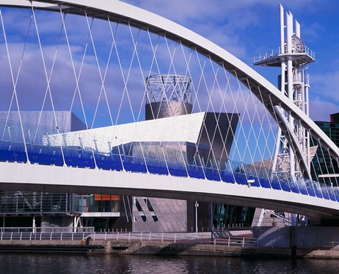 Framed Lowry Centre, Art Gallery, Salford Quays, Manchester, England Print