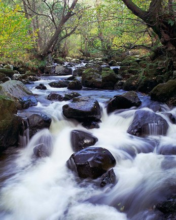 Framed Waterfall, England Print