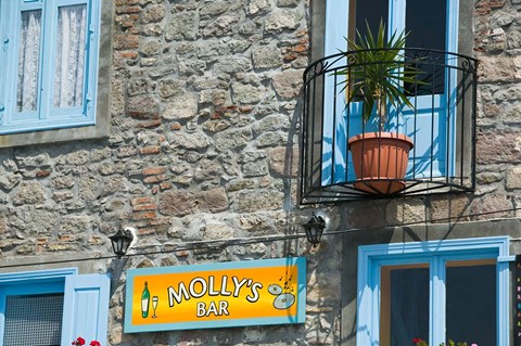 Framed Fishing Port, Lesvos, Mithymna, Northeastern Aegean Islands, Greece Print