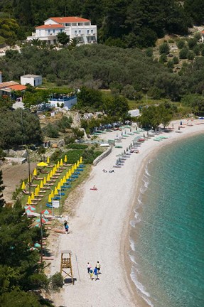 Framed Tsamadou Beach, Kokkari, Samos, Aegean Islands, Greece Print