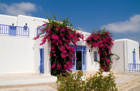 Framed Greek Architecture, Mykonos, Greece Print