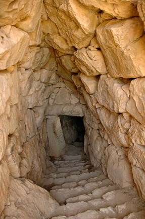 Framed Greece, Mycenae, Fountain Perseia, underground cistern Print