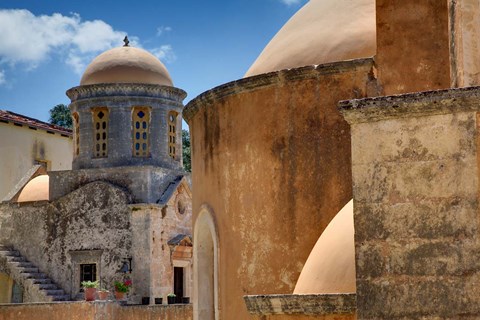 Framed Holy Trinity Monastery, Crete, Greece Print