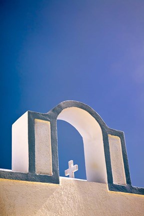 Framed Arch, Firostefani, Santorini, Greece Print