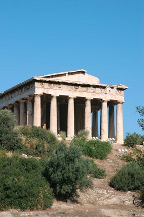 Framed Temple of Hephaestus, Ancient Architecture, Athens, Greece Print