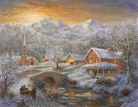 Framed Winter Merriment Print