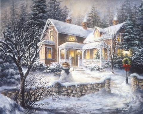 Framed Winter&#39;s Welcome Print