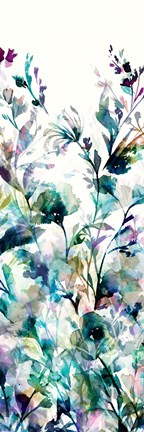 Framed Transparent Garden II - Panel I Print