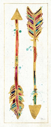 Framed Beautiful Arrows I Print