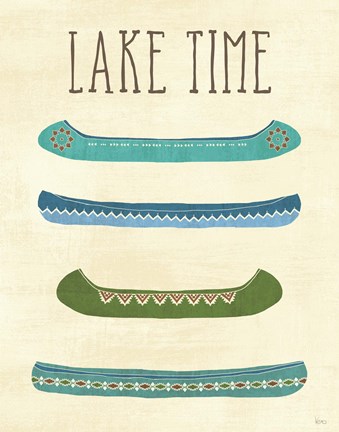 Framed Lake Retreat V Print