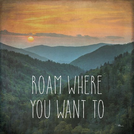 Framed Wander I Print