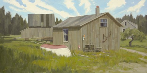 Framed Fisherman's Yard Print