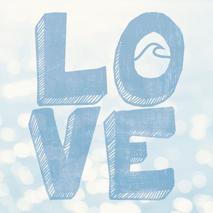 Framed Beach Love Print