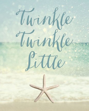 Framed Twinkle Twinkle Little Star(fish) Print