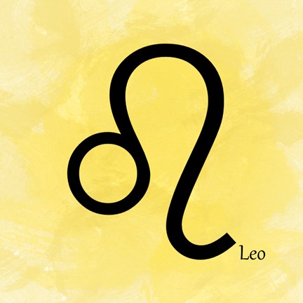 Framed Leo - Yellow Print
