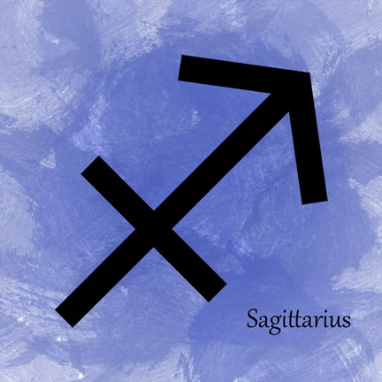 Framed Sagittarius - Blue Print