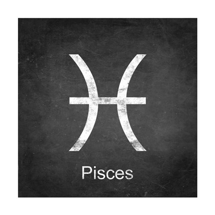 Framed Pisces - Black Print