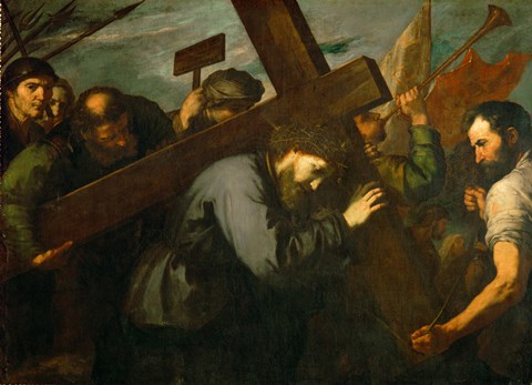 Framed Christ Carrying the Cross, c. 1630 Print