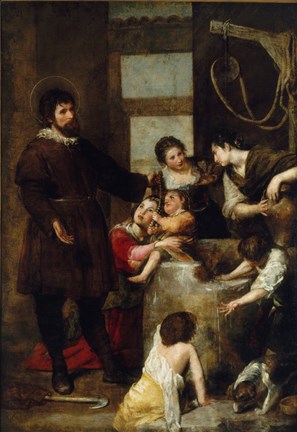 Framed Saint Isidore and the Miracle of the Well Print
