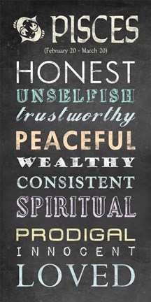 Framed Pisces Bus Roll Print